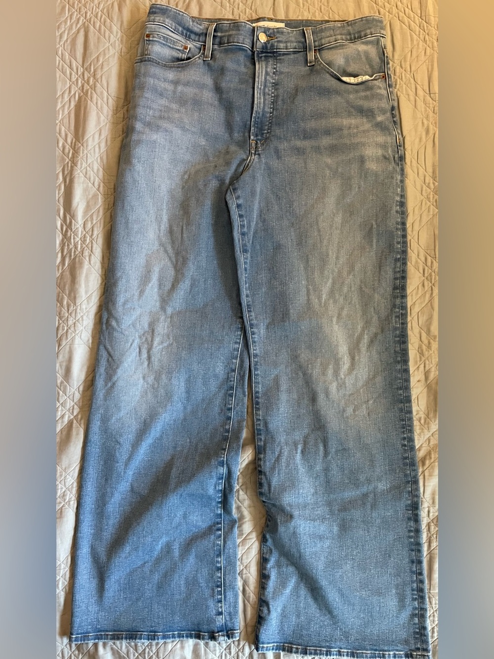 Madewell The Tall Wide-Leg Jean in Super Stretch Size 32T $148 NZ256 - Picture 8 of 13